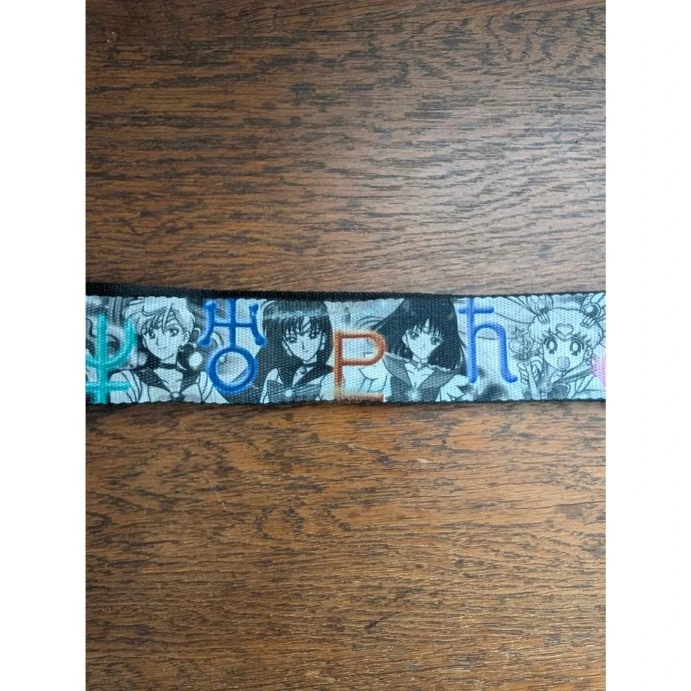 Buckle-Down Sailor Moon Seatbelt Belt Unisex OS Black White Good Anime Manga